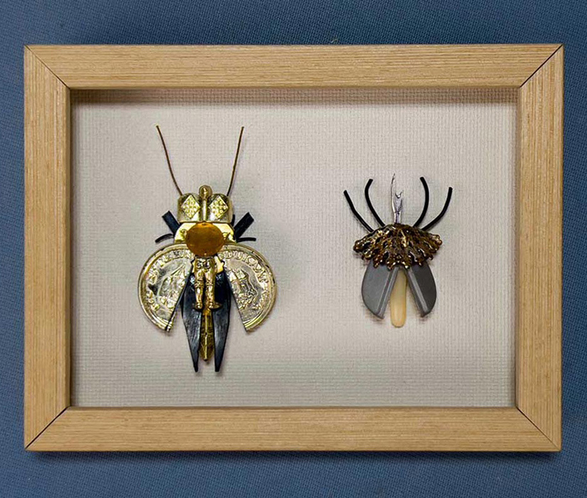 litterbugs reshapes plastic waste into fragile insect sculptures - 12