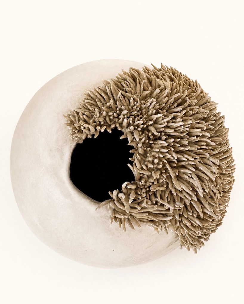 cracked textures sculpt melting landscapes for polar-inspired ceramic collection - 6