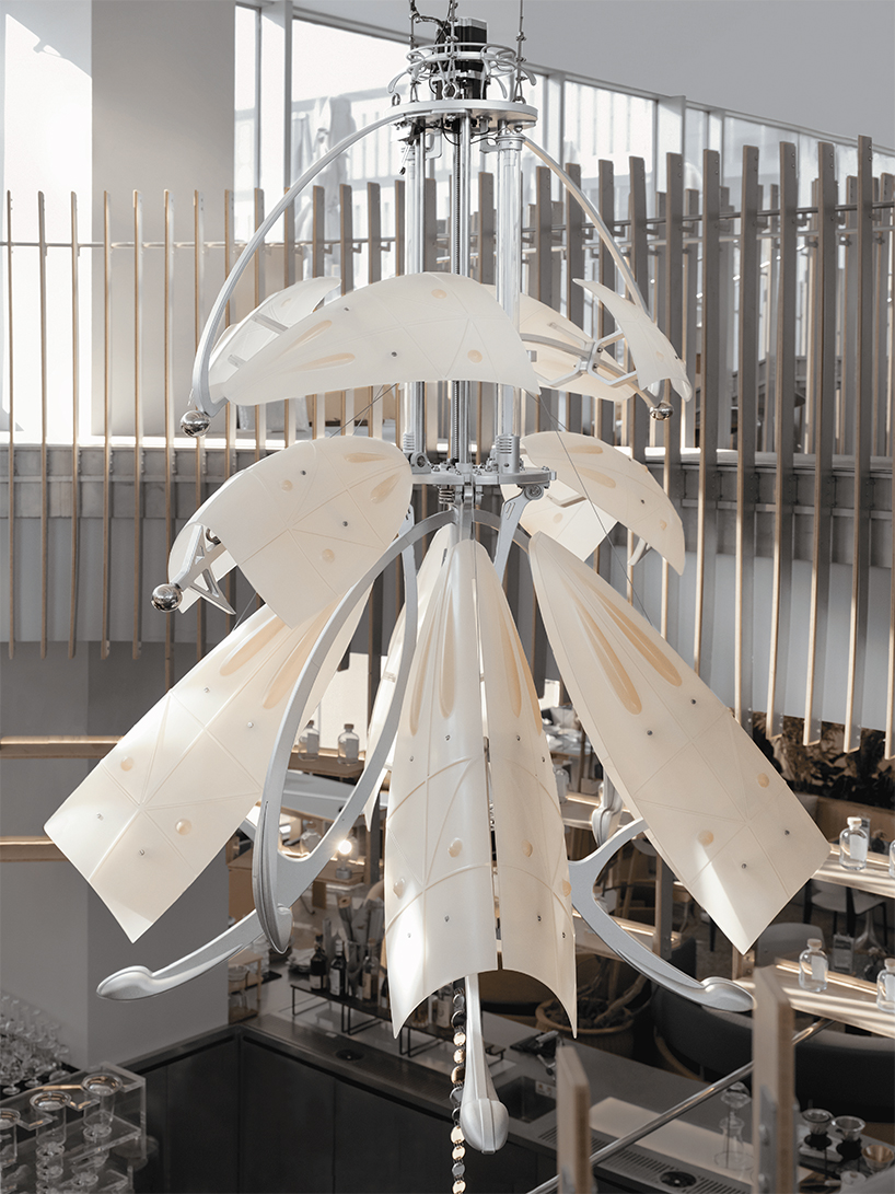 blossoms’ unfolding rhythm transforms into a breathing-like kinetic installation - 2