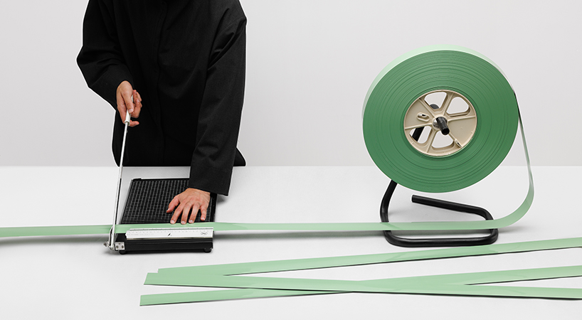discarded aluminum blinds transform into cylindrical lighting system - 3