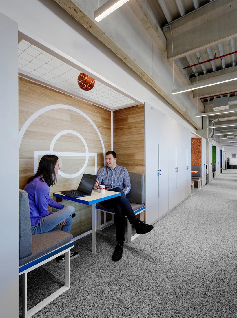 sports-themed meeting pods by studio c11 organize decathlon zagreb office interiors - 12