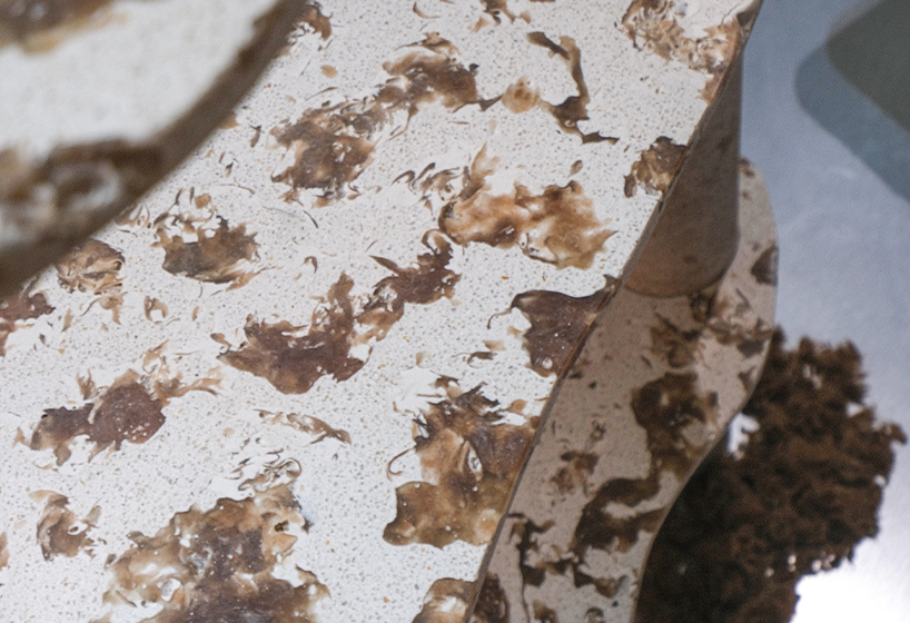 artificial stone produced from recycled textile waste composes furniture collection - 10