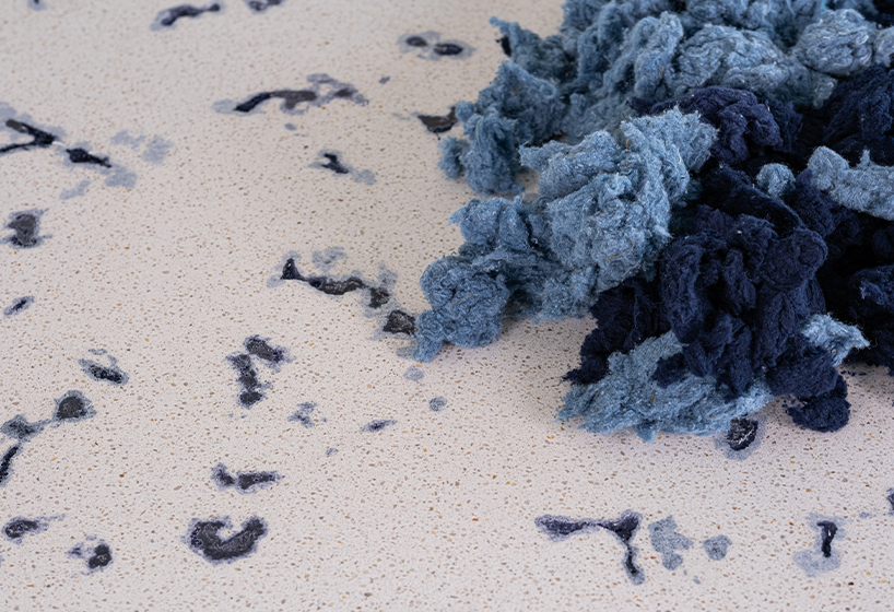 artificial stone produced from recycled textile waste composes furniture collection - 7