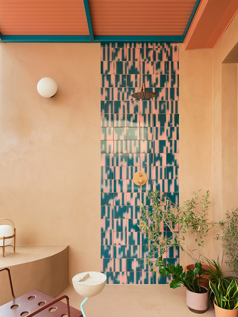 neon colors, transparent acrylic, and stone shape a layered apartment interior in madrid - 12
