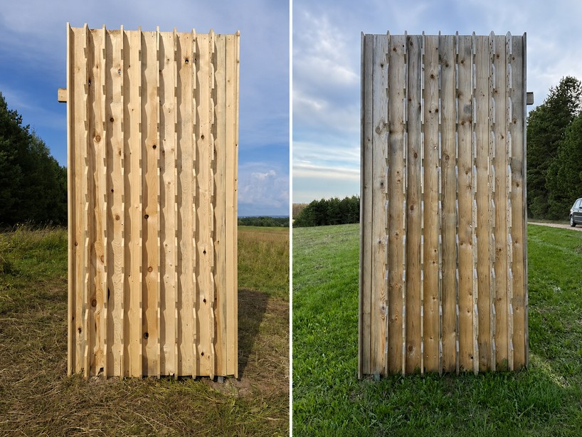 as contemporary propylaea, twin timber gateways frame this open-air architectural park - 6