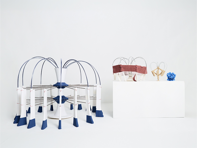 hand woven nitinol sofa repeatedly flat packs and self deploys in a single motion 10