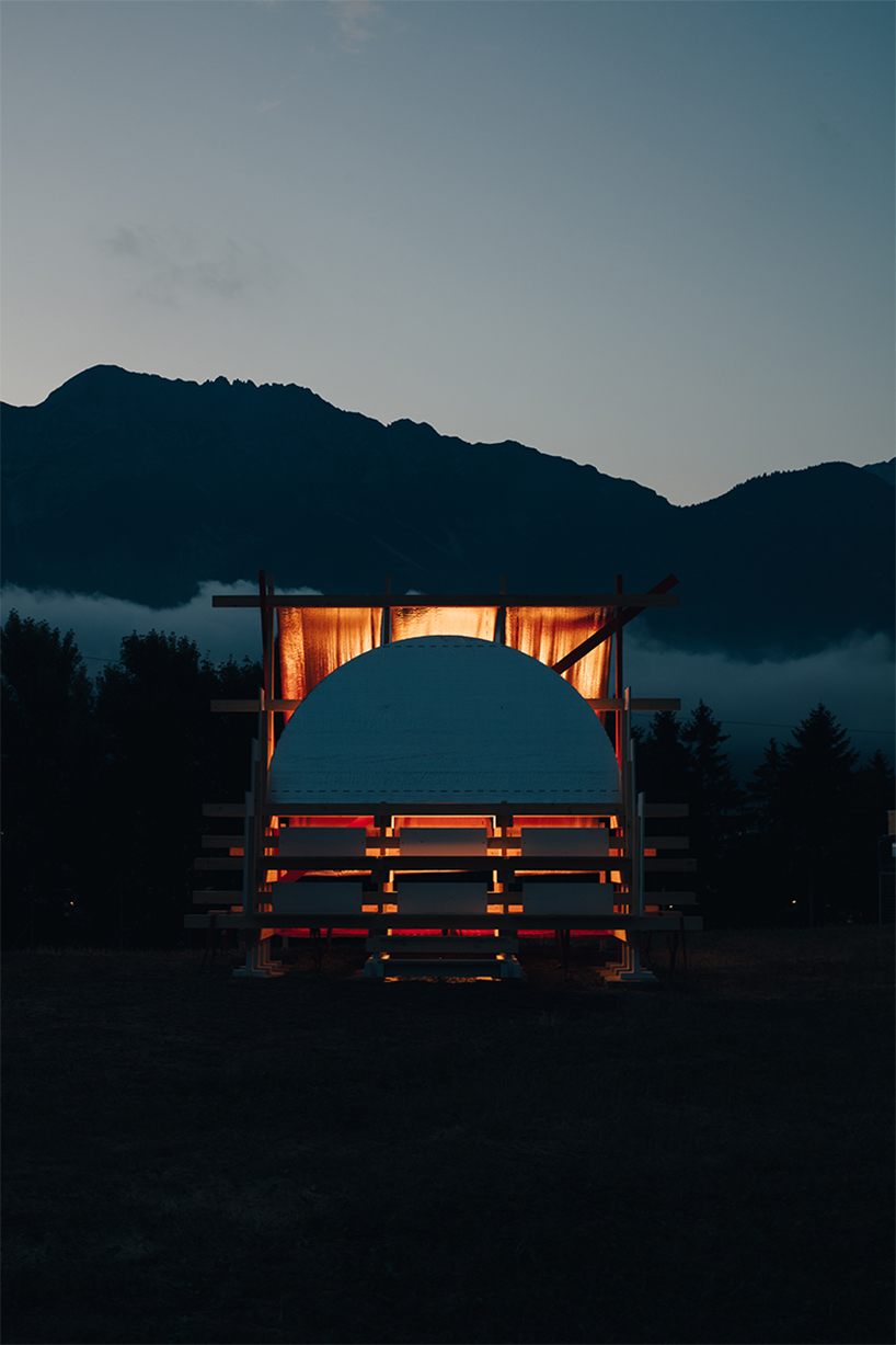 a terraced timber pavilion explores circular construction for austria's gabonsa music festival - 9