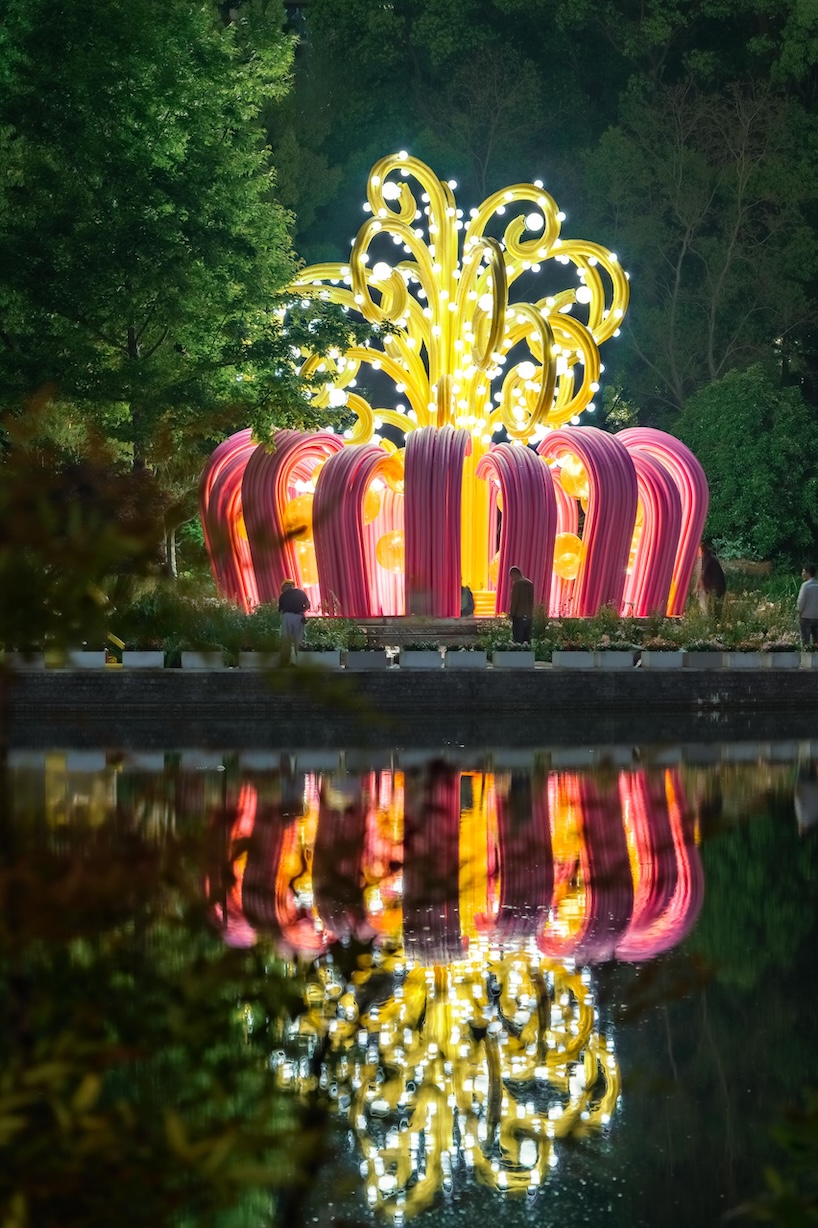step inside pollinator machine, a giant tulip magnolia installation in shanghai - 5