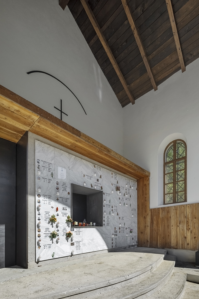 three cemeteries emerge between stone walls and mountain horizons in the carnic alps - 11
