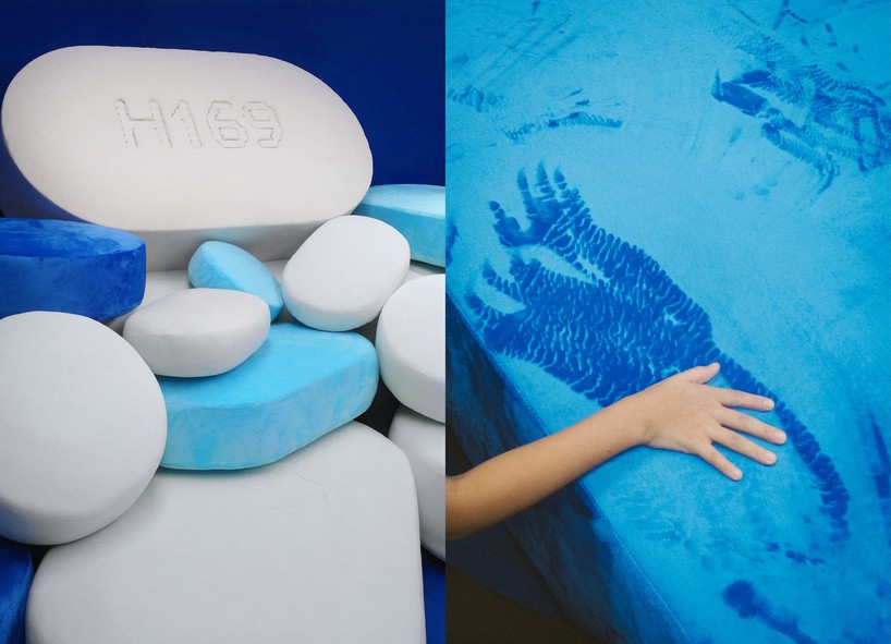 tablet-shaped pillows turn 48 hours of sleeplessness into tactile installation - 2