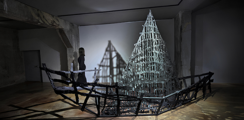 steel and hanji weave into porous vessel of memory inside cold war bunker in seoul - 5