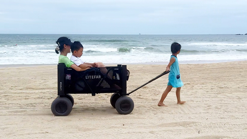 litefar b1 electric beach wagon reimagines the journey from car to shoreline 11