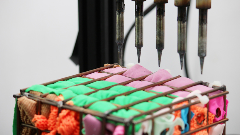 discarded synthetic textiles become porous structural material through heat fusion - 5