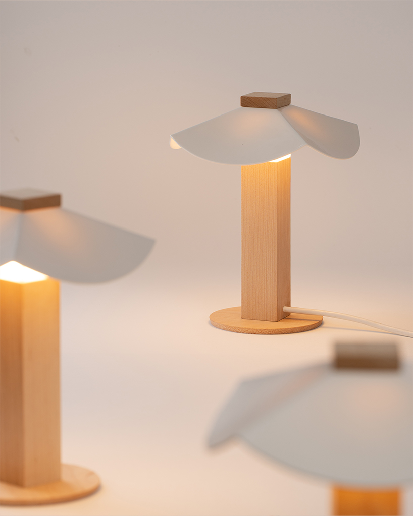 byunggwon nas alit lamp explores how ceramic wood and light interact 5