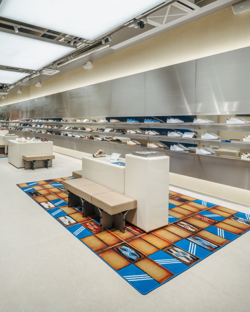 spacon designs two installations for new adidas store in copenhagen 1