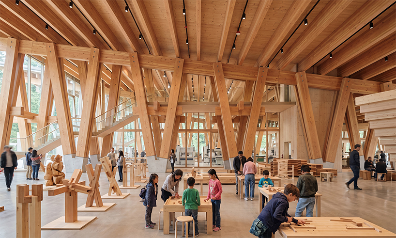 luca fontanas mass timber plank factory choreographs rainwater in vancouver 7