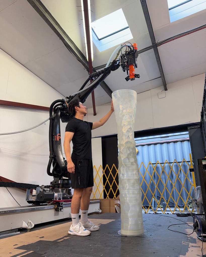 taiwanese designers transform london tea and coffee waste into large scale 3d printed objects 1