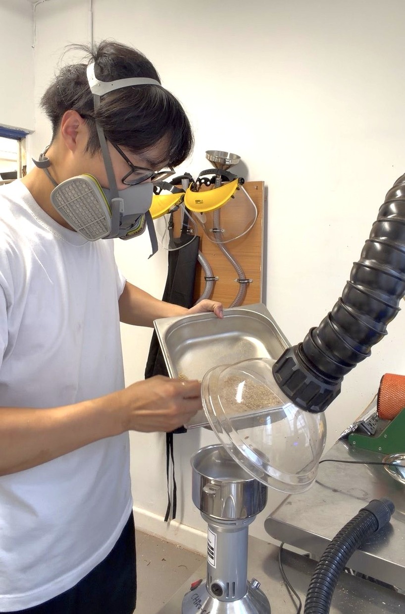 taiwanese designers transform london tea and coffee waste into large scale 3d printed objects 8