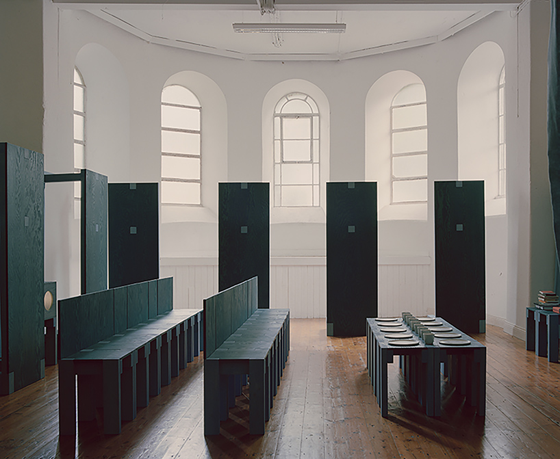 settle movable furniture installation forms temporary public interior in ireland - 2