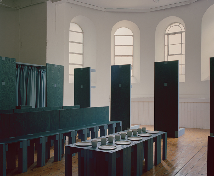 settle movable furniture installation forms temporary public interior in ireland - 1