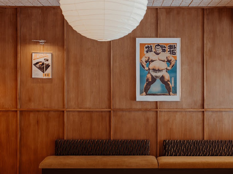 SOBO wraps paris listening restaurant in oak, vintage furniture, and acoustic panels - 11