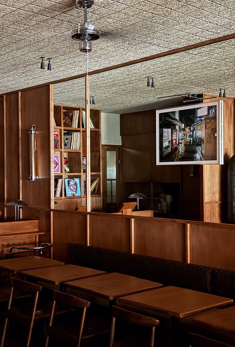 SOBO wraps paris listening restaurant in oak, vintage furniture, and acoustic panels - 4