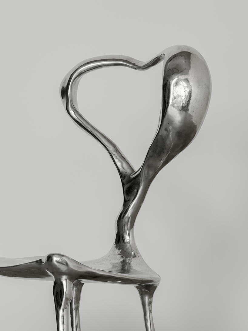 cast aluminum turns heart forms into sculptural furniture in LOVE collection - 3