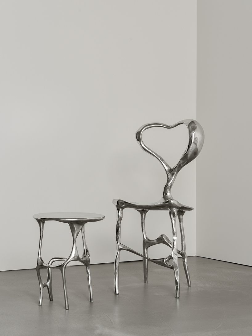 cast aluminum turns heart forms into sculptural furniture in LOVE collection - 2