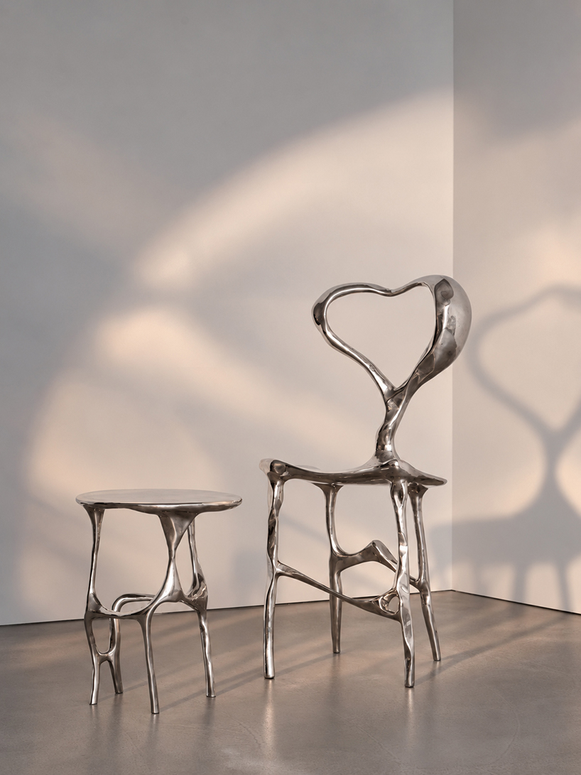 cast aluminum turns heart forms into sculptural furniture in LOVE collection - 10