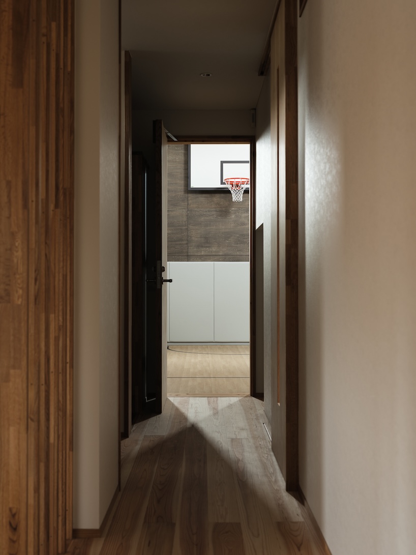 wood-framed family home in osaka revolves around flexible open sports space - 10