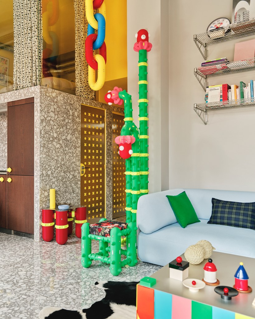 oversized flowers, terrazzo, and pop references ornament zyva studio’s paris showroom - 4