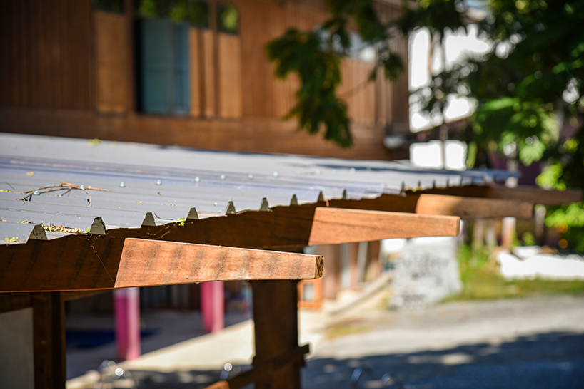 volunteers in thailand hand-build school toilet from reclaimed wood - 8