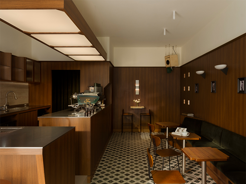 dark wood and deep green turn alfa romeo’s iconic design into caffè fortuna in taipei - 2