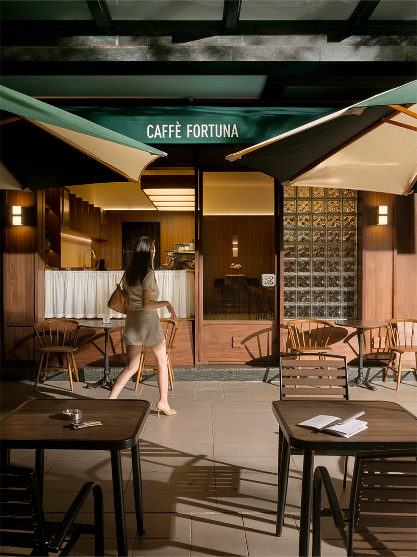 dark wood and deep green turn alfa romeo’s iconic design into caffè fortuna in taipei - 1