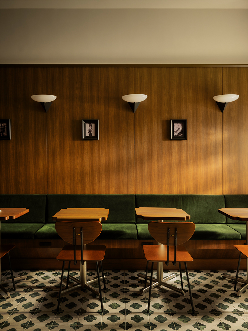 dark wood and deep green turn alfa romeo’s iconic design into caffè fortuna in taipei - 4