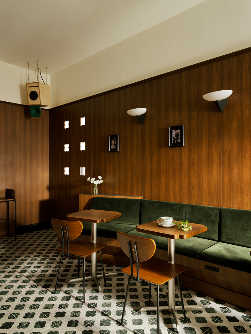 dark wood and deep green turn alfa romeo’s iconic design into caffè fortuna in taipei - 3