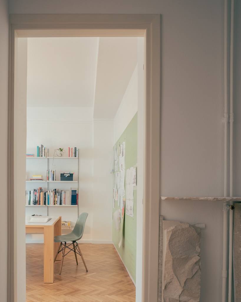cypress, marble, and rippling glass rework apartment into local local’s athens studio - 5