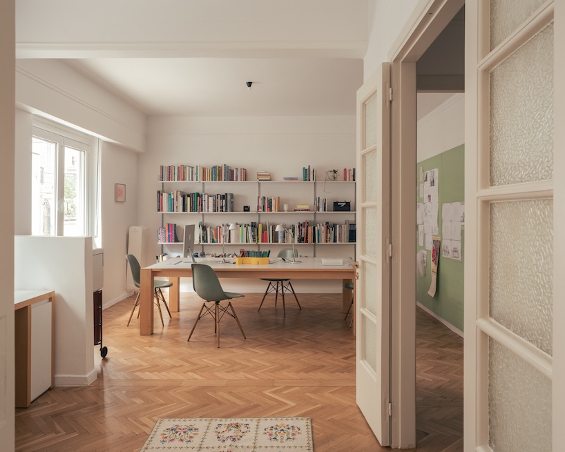 cypress, marble, and rippling glass rework apartment into local local’s athens studio - 1