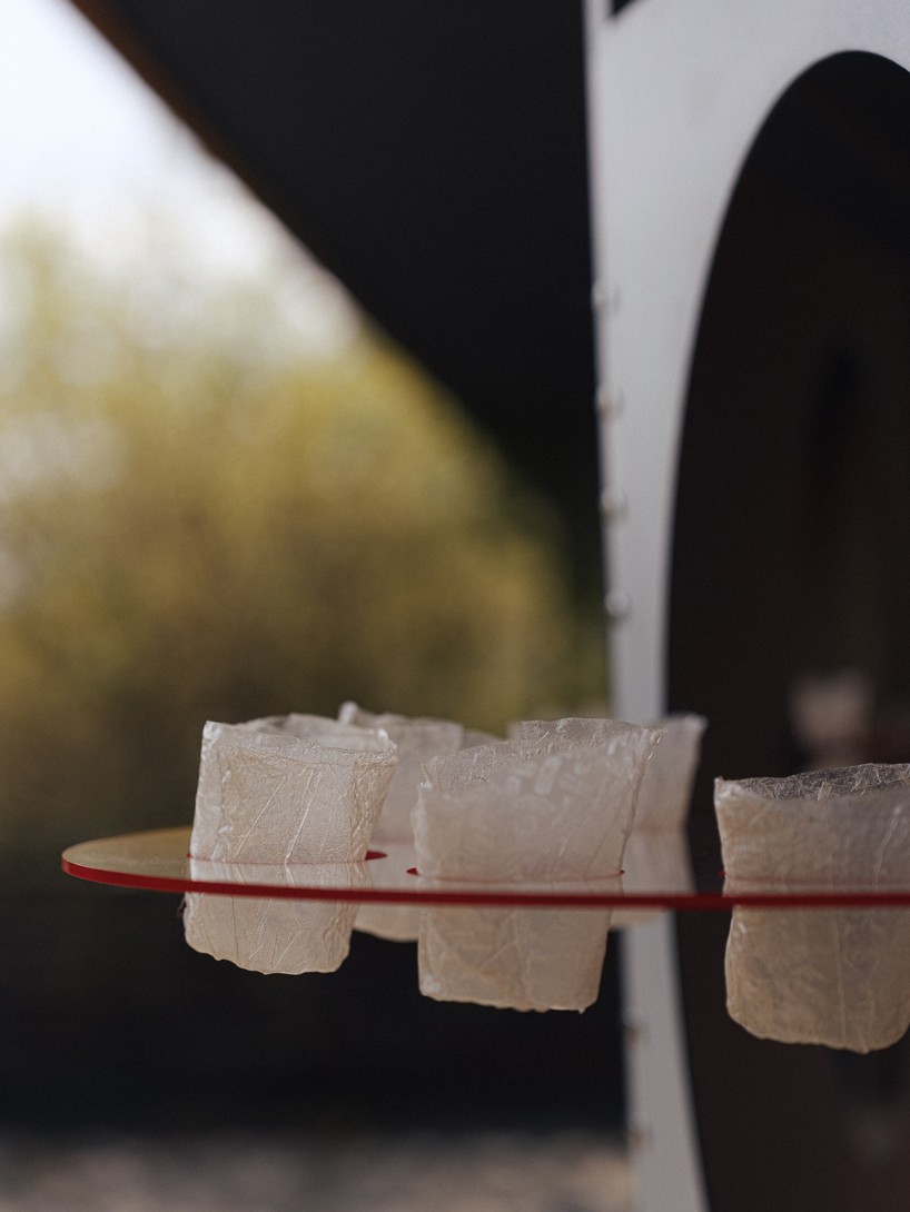 edible sculptures and snap-button metal armatures activate philip johnson's wolfhouse in NY - 7
