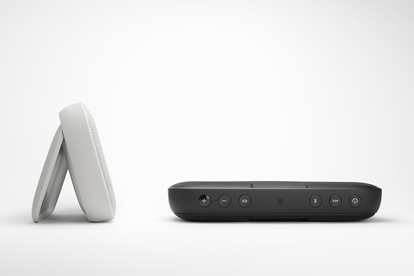 denon envaya bluetooth speaker by feiz design studio enables music sharing