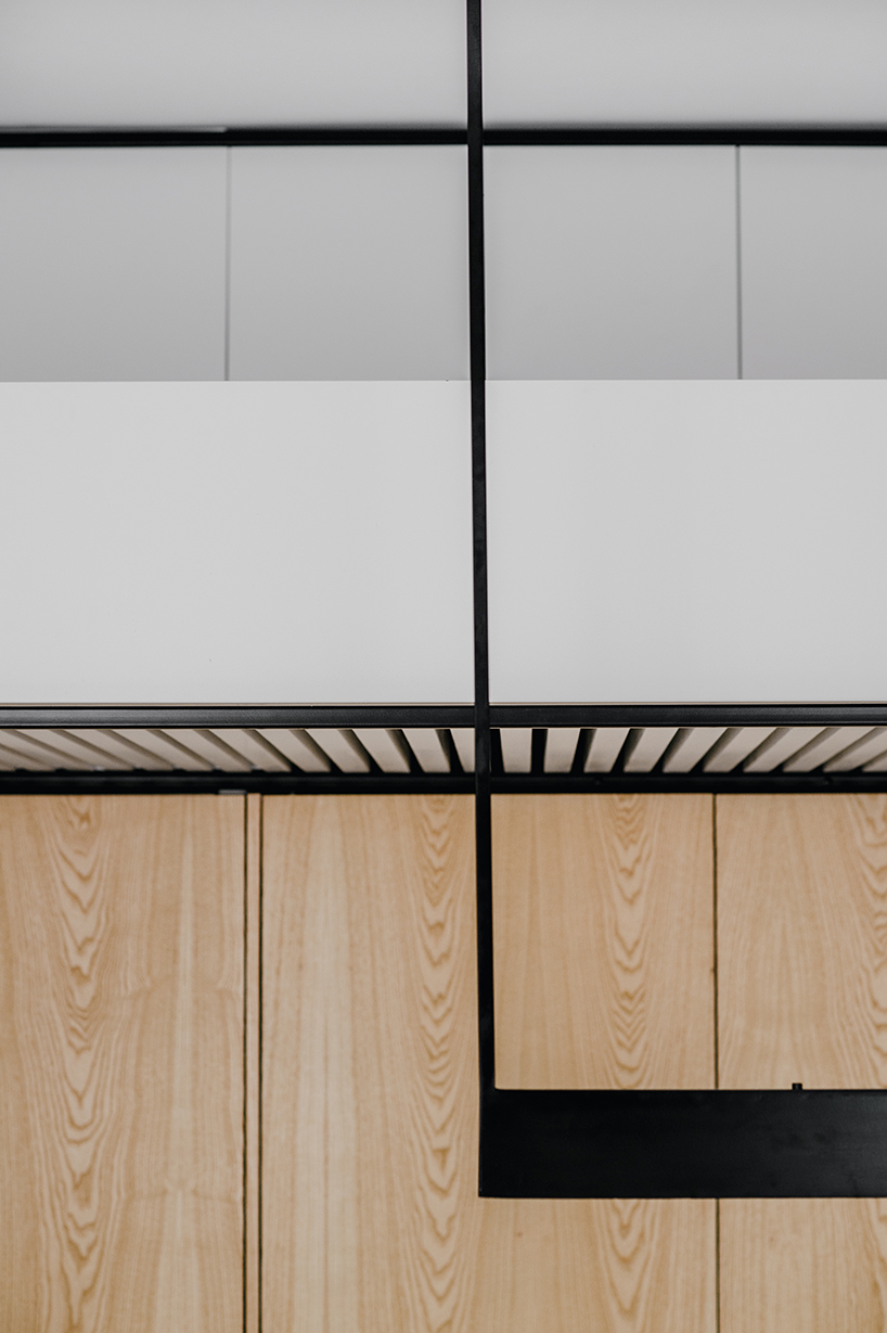 MUS architects' wireframe apartment in cracow is designed to adjust the clients' lifestyle