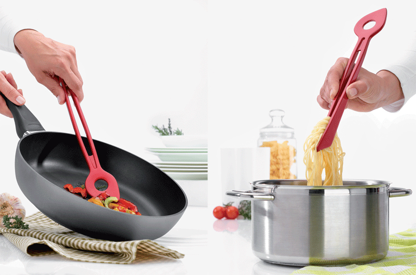 chef2 spoon tongs by julian appelius for koziol