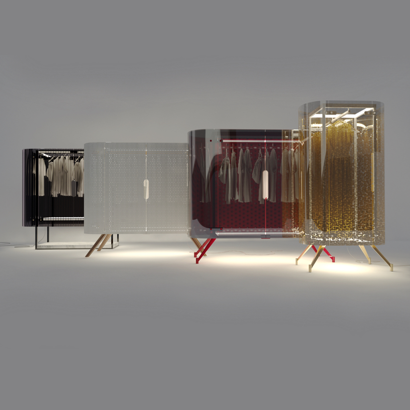 alex schulz adds a statement spotlight to the traditional armoir