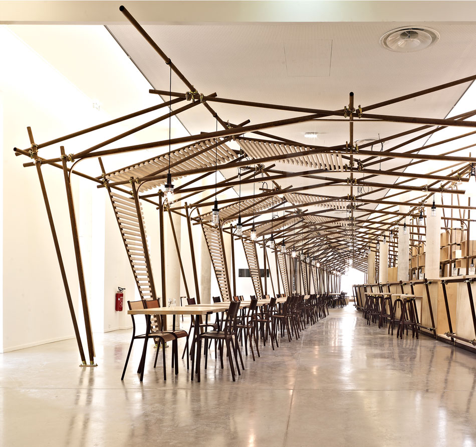 1024 architecture 24 lines la panacee cafe montpellier designboom
