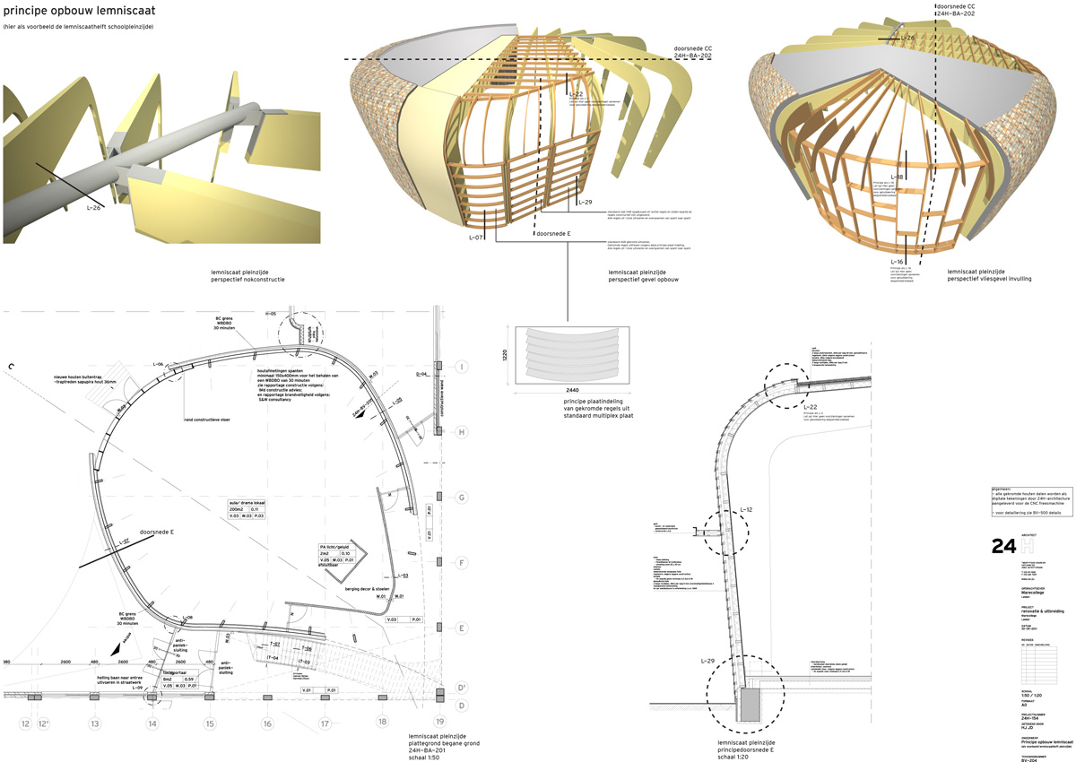 24H design marecollege extension based on ancient symbol