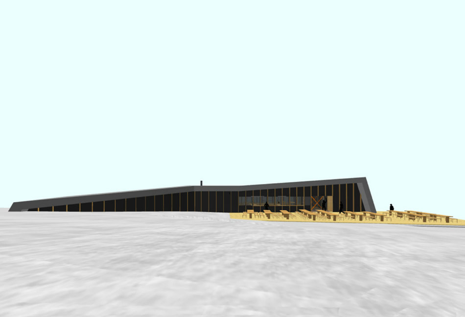 3LHD architects: restaurant vidikovac at ski center radusa