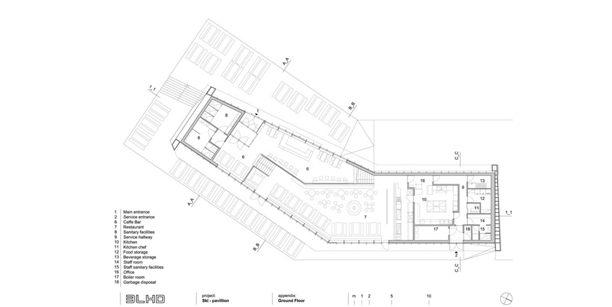 sk3LHD architects: restaurant vidikovac at ski center radusa