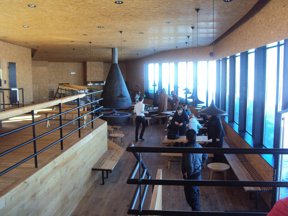 3LHD architects: restaurant vidikovac at ski center radusa