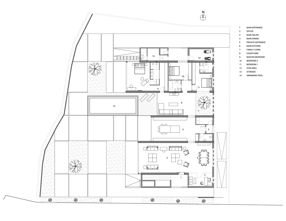 accent DG jiyeh villa designboom