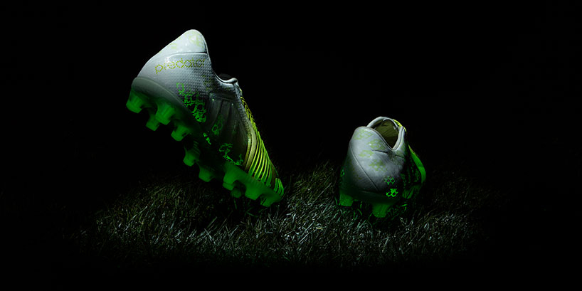 adidas introduces glow in the dark \'hunt\' soccer shoe series